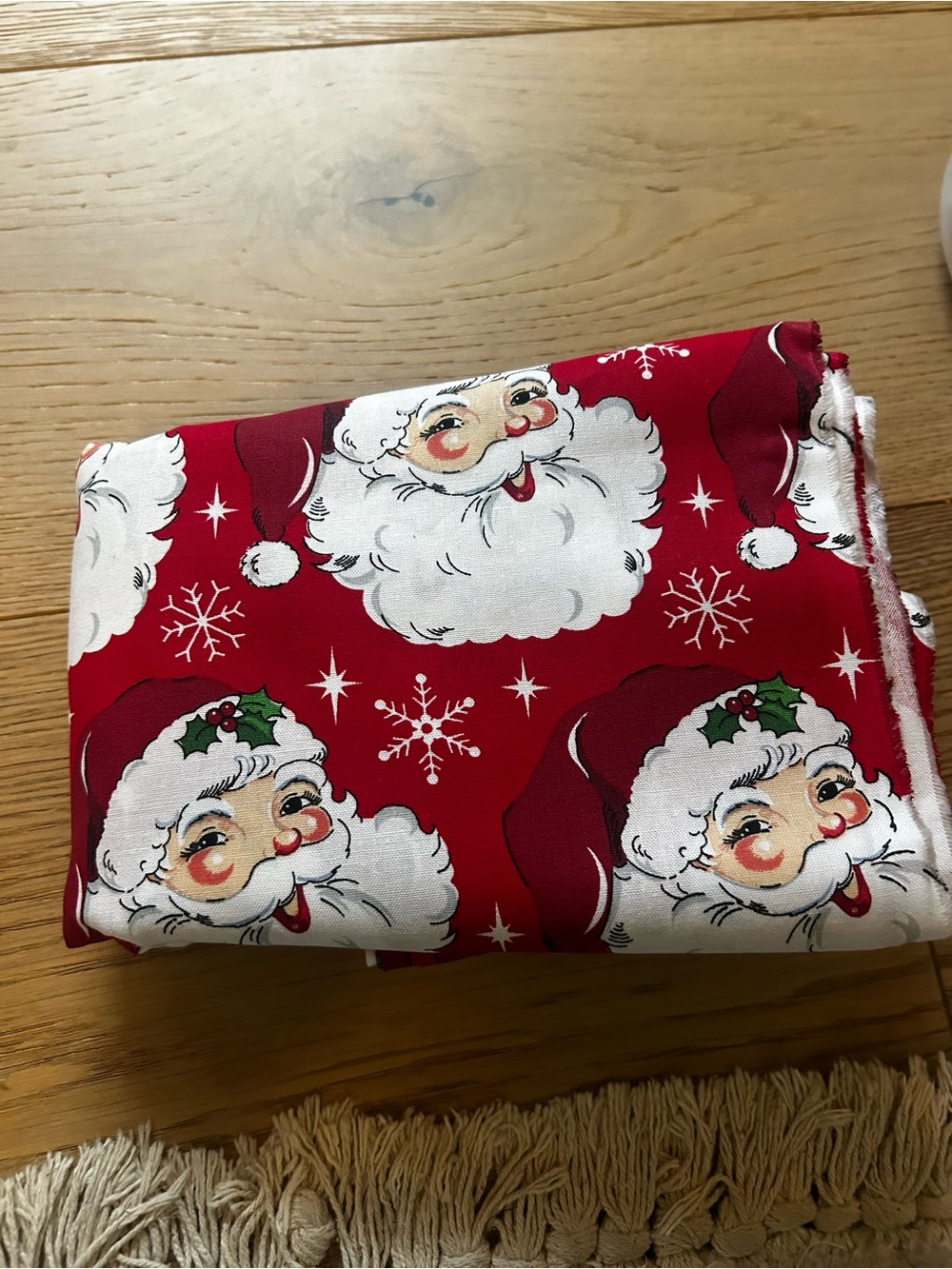 Festive Red Santa fabric